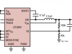 LTC3601内部电源开关降压稳压器参数介绍及中文PDF下载