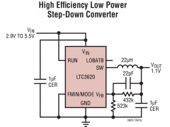 LTC3620内部电源开关降压稳压器参数介绍及中文PDF下载