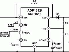 ADP1612内部电源开关升压稳压器参数介绍及中文PDF下载