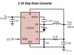 LT3502内部电源开关降压稳压器参数介绍及中文PDF下载