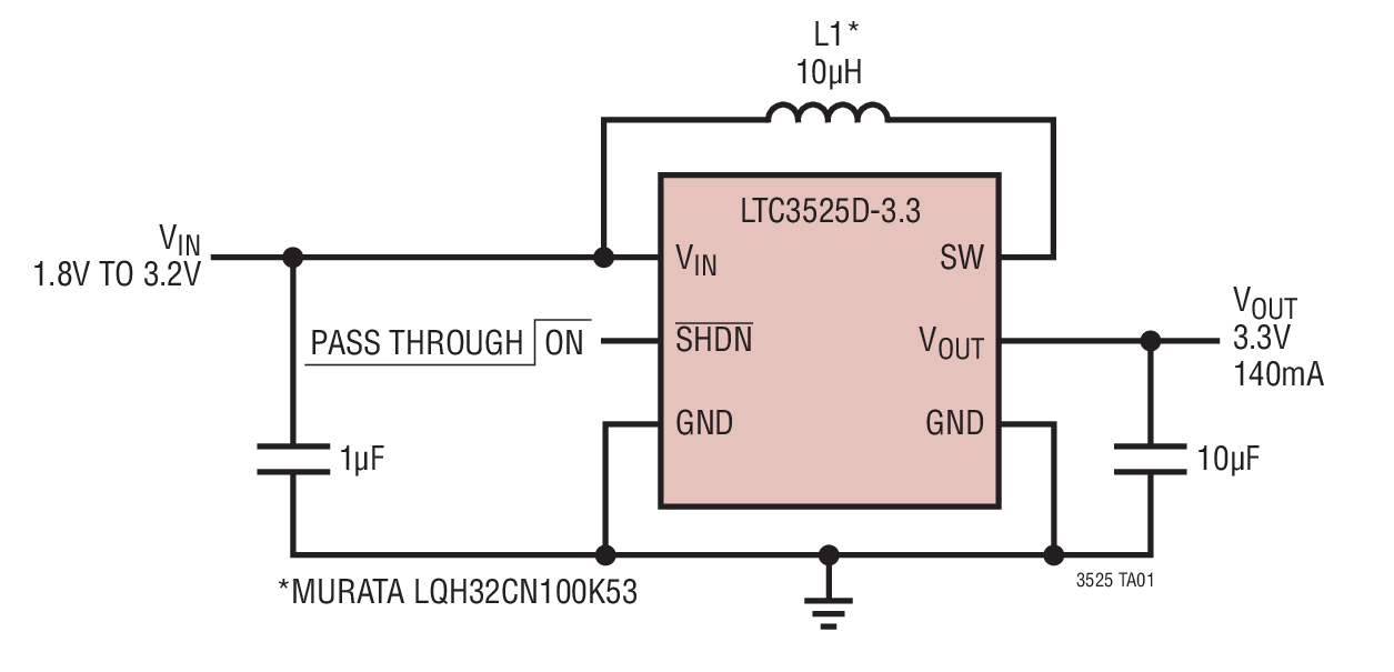 ltc3525d-3.3微功耗升壓穩壓器參數介紹及中文pdf下載