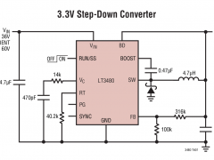 LT3480内部电源开关降压稳压器参数介绍及中文PDF下载