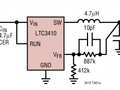 LTC3410内部电源开关降压稳压器参数介绍及中文PDF下载