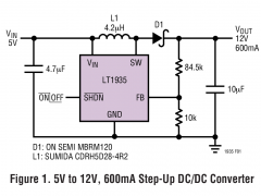LT1935SEPIC稳压器参数介绍及中文PDF下载