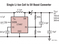 LT3467A内部电源开关升压稳压器参数介绍及中文PDF下载