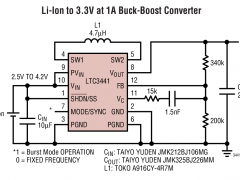 LTC3441内部电源开关升降压稳压器参数介绍及中文PDF下载