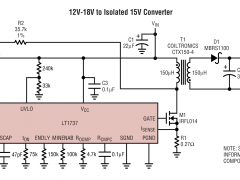 LT1737反激式、正激式和隔离式控制器参数介绍及中文PDF下载