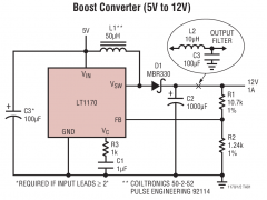 LT1172内部电源开关升压稳压器参数介绍及中文PDF下载