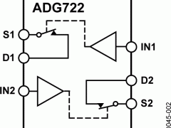 ADG722单电源模拟开关与多路复用器参数介绍及中文PDF下载