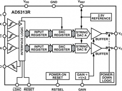 AD5313R多通道电压输出数模转换器参数介绍及中文PDF下载