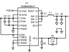电路图:DC/DC Buck Converter Reference Circuit: Vin=2.7V to 5.5V, Iomax=62A