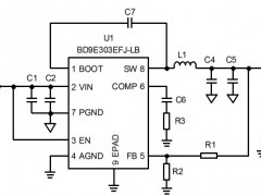电路图:DC/DC Buck Converter Reference Circuit: Vin=7.0V to 36V, Iomax=3A
