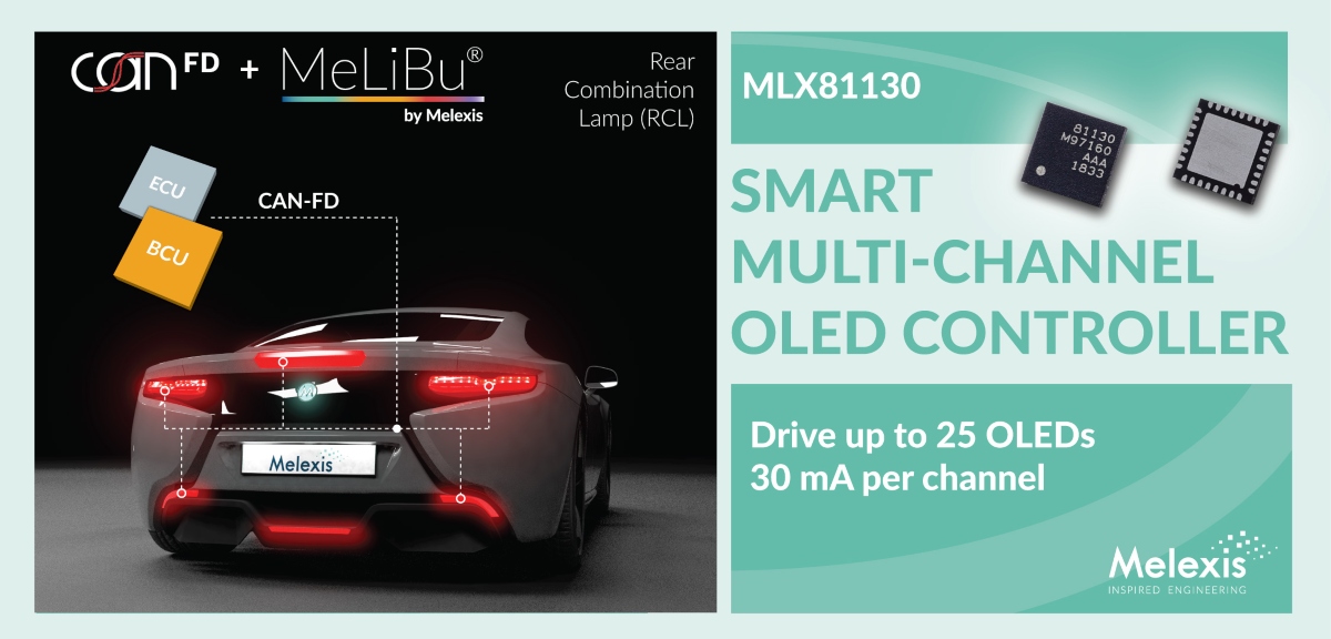 前瞻技术，迈来芯,智能控制器MLX81130，LED/OLED照明