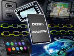 Diodes 公司推出的 20Gbps 2x2 交换切换器，可让汽车媒体与驾驶辅助系统实现快速多任务/切换