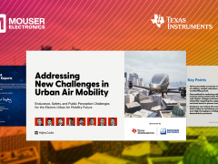 贸泽电子联手Texas Instruments推出全新电子书探索城市空中运输的未来